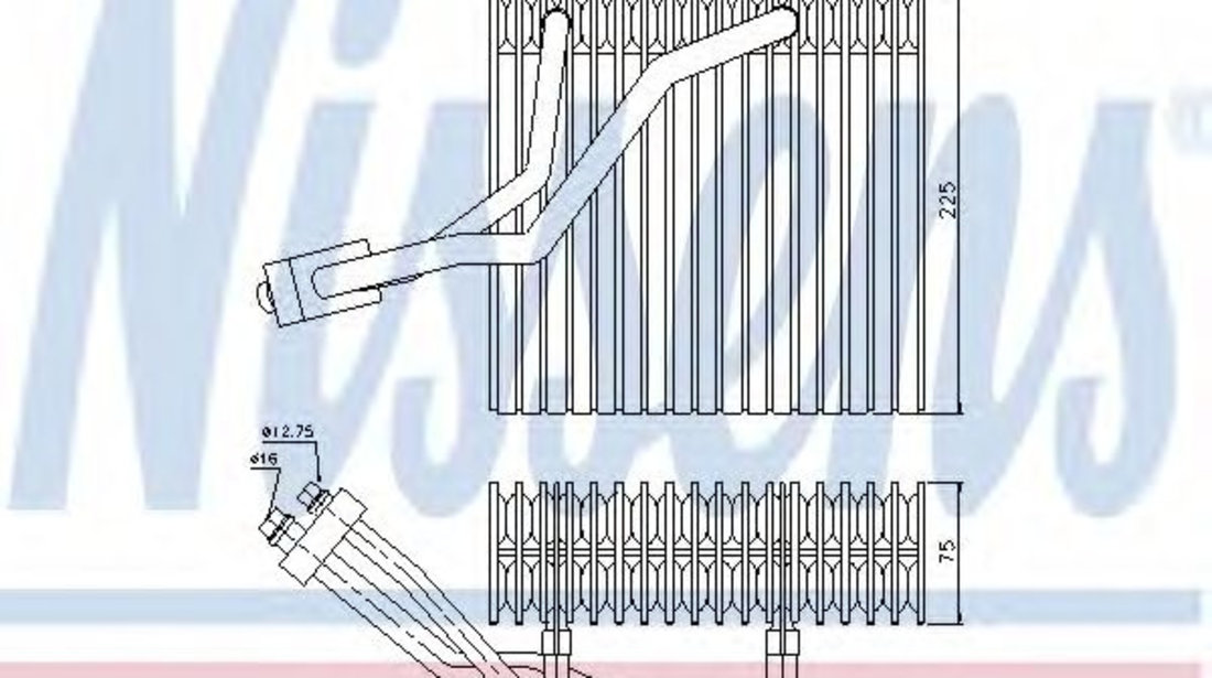 Evaporator,aer conditionat SKODA OCTAVIA I (1U2) (1996 - 2010) NISSENS 92176 piesa NOUA