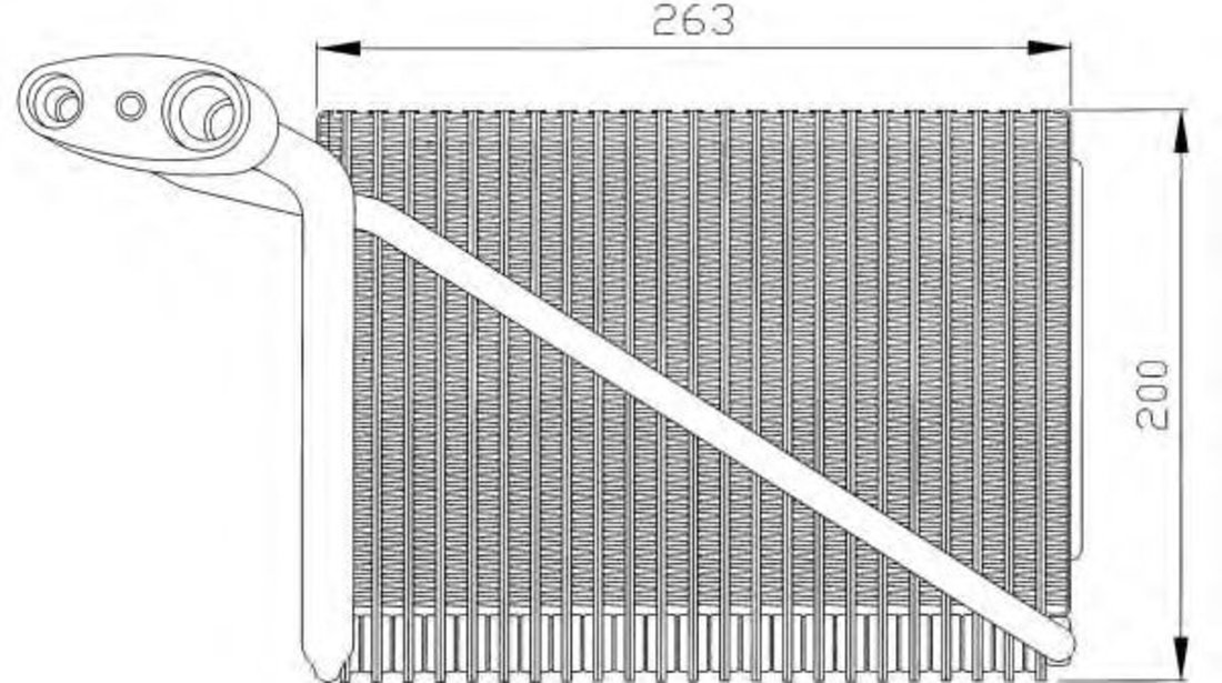 Evaporator,aer conditionat SKODA SUPERB I (3U4) (2001 - 2008) NRF 36077 piesa NOUA