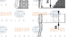 Evaporator,aer conditionat spate (8FV351211751 HEL...