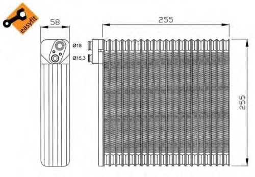 Evaporator,aer conditionat TOYOTA COROLLA Combi (E12J, E12T) (2001 - 2007) NRF 36114 piesa NOUA