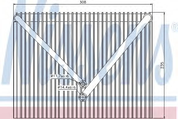 Evaporator,aer conditionat VOLVO S60 I (2000 - 2010) NISSENS 92257 piesa NOUA