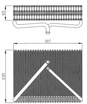 Evaporator,aer conditionat VOLVO V70 II (SW) (2000 - 2007) NRF 36116 piesa NOUA