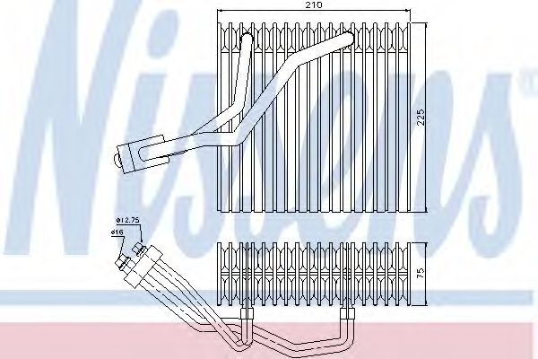 Evaporator,aer conditionat VW BORA (1J2) (1998 - 2005) NISSENS 92176 piesa NOUA