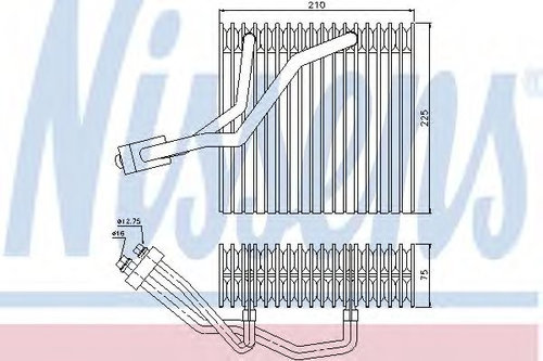 Evaporator,aer conditionat VW BORA Combi (1J6) (1999 - 2005) NISSENS 92176 piesa NOUA