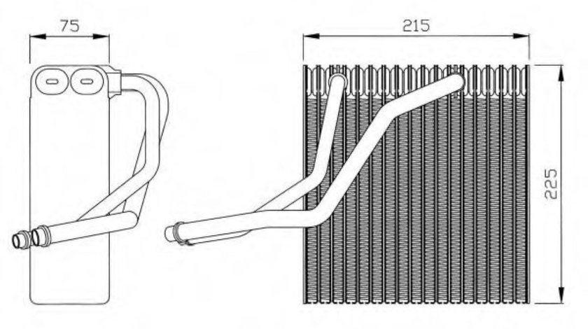 Evaporator,aer conditionat VW GOLF IV (1J1) (1997 - 2005) NRF 36069 piesa NOUA