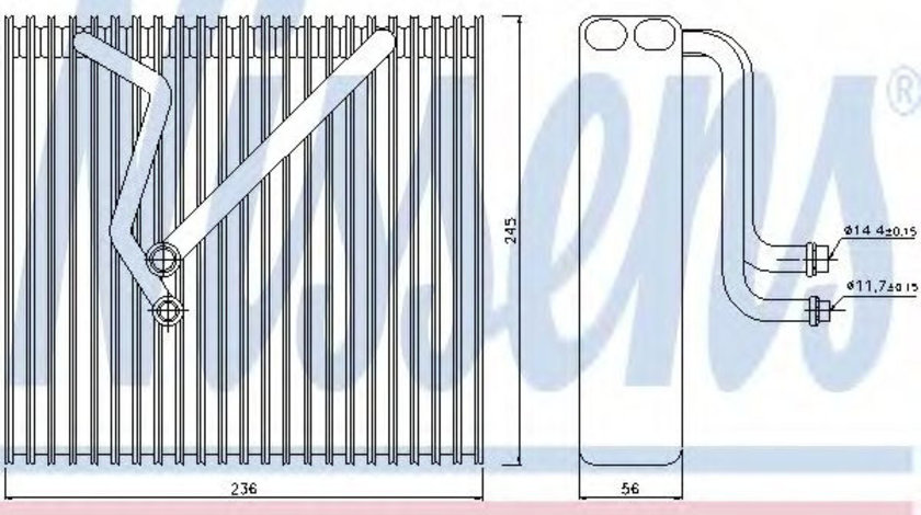 Evaporator,aer conditionat VW GOLF VI Variant (AJ5) (2009 - 2013) NISSENS 92163 piesa NOUA