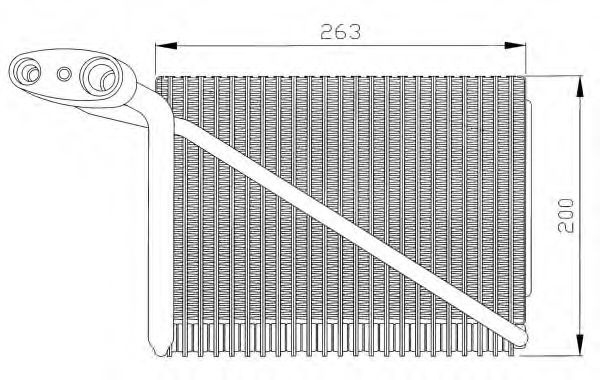 Evaporator,aer conditionat VW PASSAT (3B3) (2000 - 2005) NRF 36077 piesa NOUA