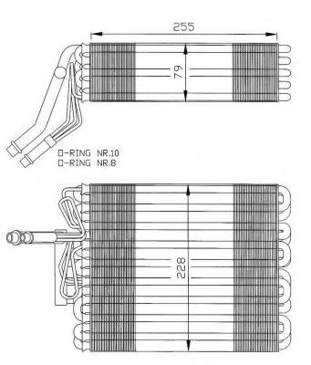 Evaporator,aer conditionat VW POLO CLASSIC (6KV2) (1995 - 2006) NRF 36025 piesa NOUA