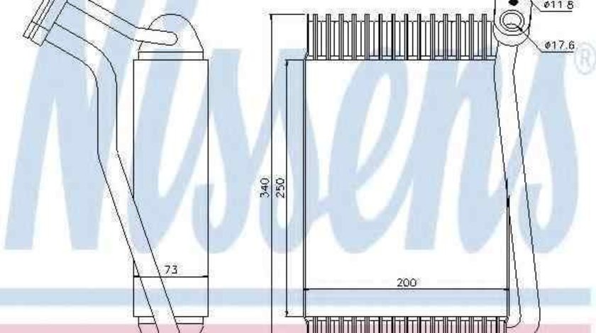 Evaporator / Vaporizator aer conditionat AUDI 80 Avant (8C, B4) NISSENS 92143