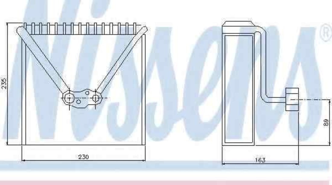 Evaporator / Vaporizator aer conditionat AUDI A2 (8Z0) NISSENS 92234