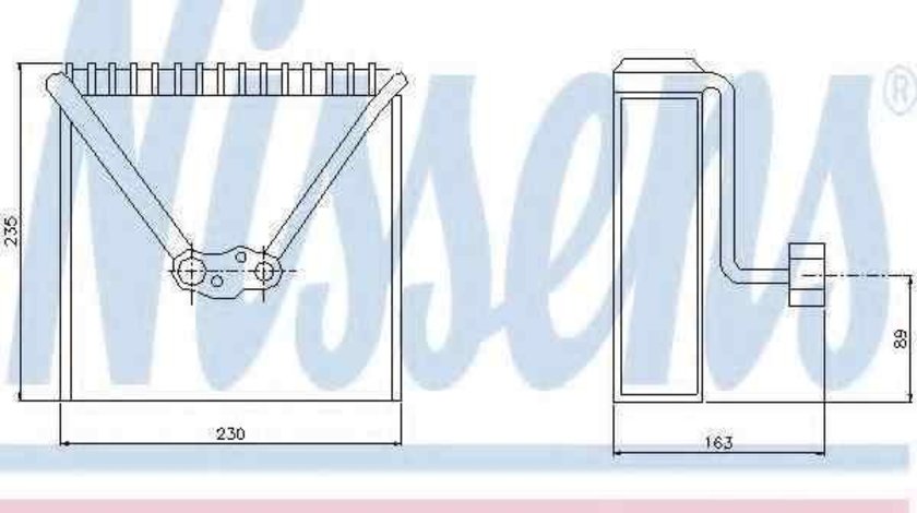 Evaporator / Vaporizator aer conditionat AUDI A2 (8Z0) NISSENS 92234