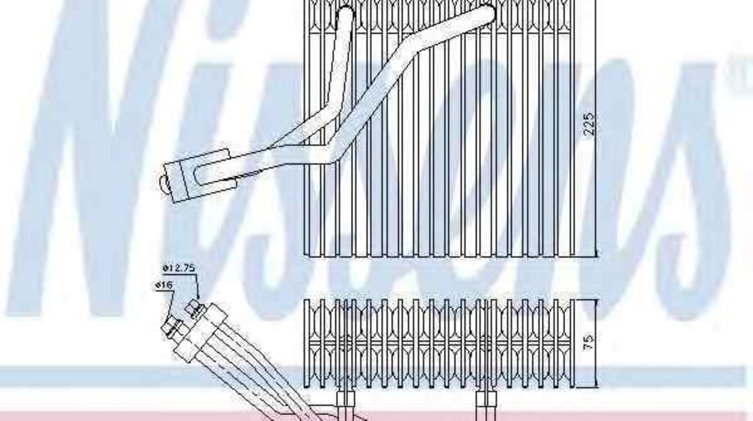 Evaporator / Vaporizator aer conditionat AUDI A3 (8L1) NISSENS 92176