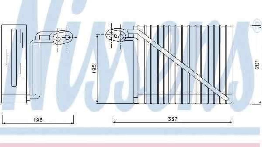 Evaporator / Vaporizator aer conditionat AUDI A4 Avant (8D5, B5) NISSENS 92272