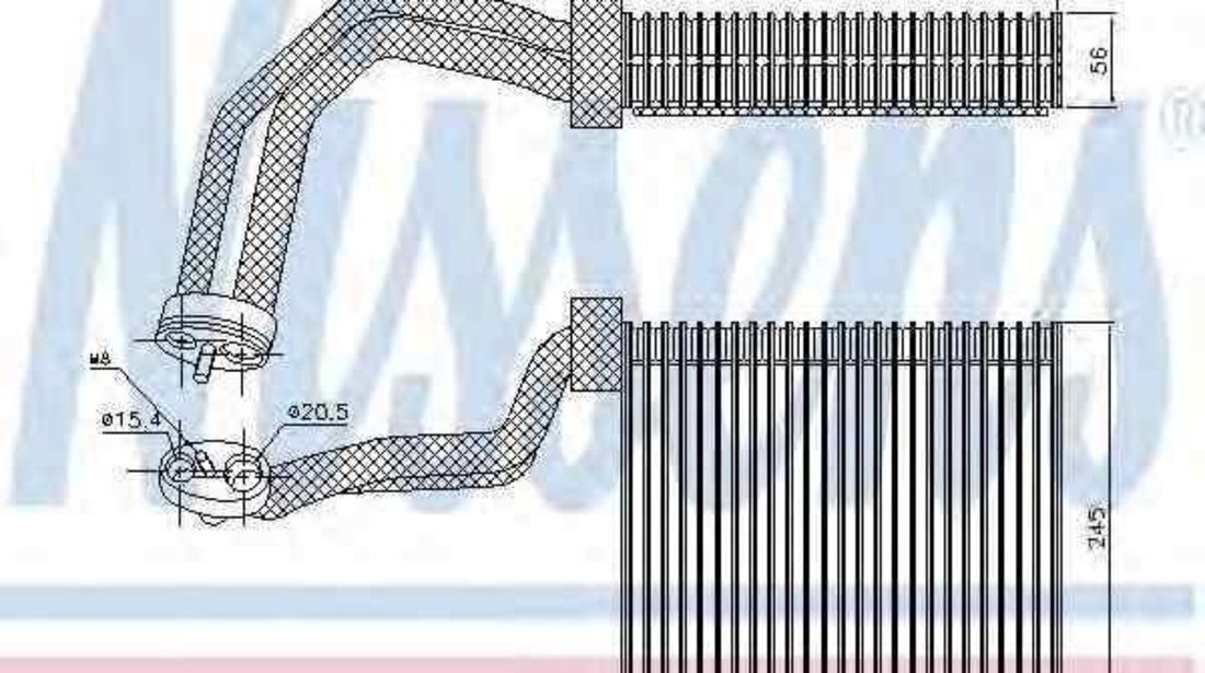 Evaporator / Vaporizator aer conditionat AUDI A4 Avant (8ED, B7) NISSENS 92293