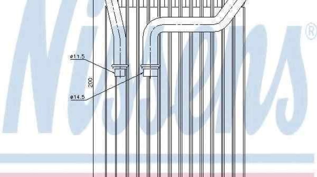 Evaporator / Vaporizator aer conditionat BMW 7 (E65, E66, E67) NISSENS 92237