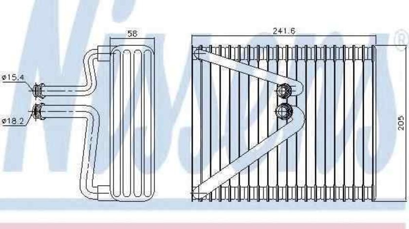 Evaporator / Vaporizator aer conditionat FIAT PUNTO (188) NISSENS 92206