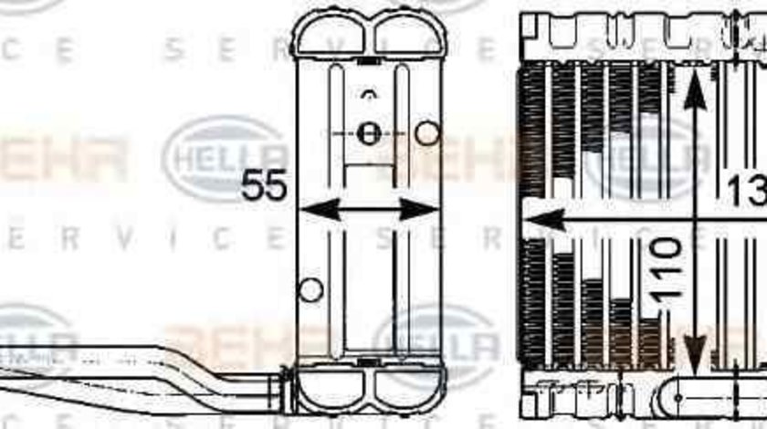 Evaporator / Vaporizator aer conditionat MERCEDES-BENZ S-CLASS (W221) HELLA 8FV 351 331-281