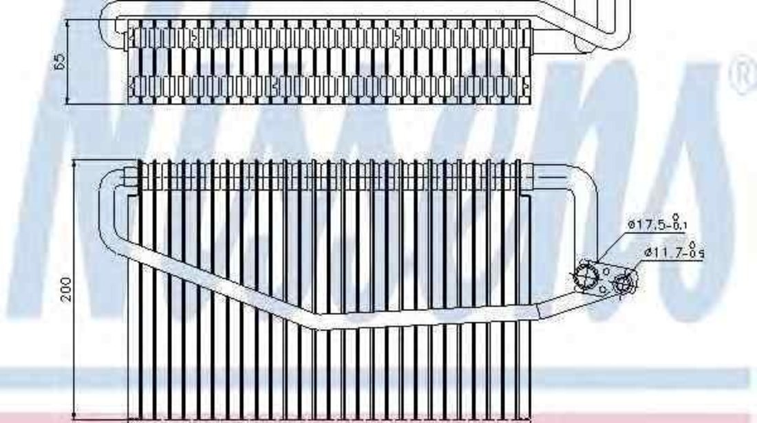 Evaporator / Vaporizator aer conditionat MERCEDES-BENZ CLK Cabriolet (A209) NISSENS 92245