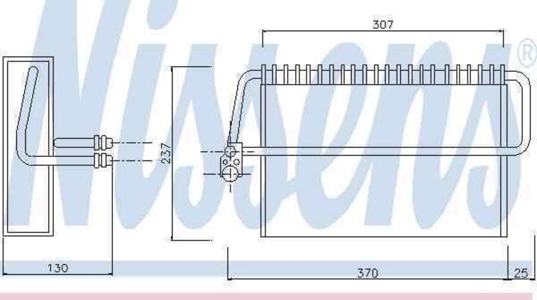 Evaporator / Vaporizator aer conditionat MERCEDES-BENZ E-CLASS (W210) NISSENS 92162