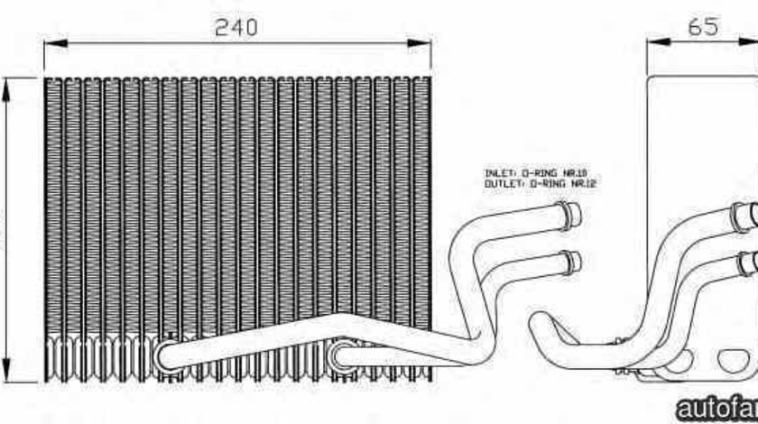 Evaporator / Vaporizator aer conditionat RENAULT CLIO II BB0/1/2 CB0/1/2 NRF 36098