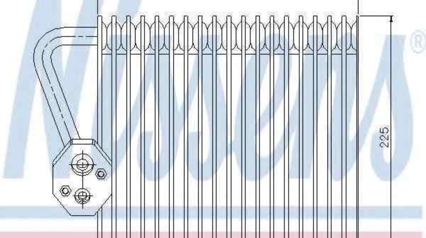 Evaporator / Vaporizator aer conditionat RENAULT MEGANE II combi (KM0/1_) NISSENS 92167