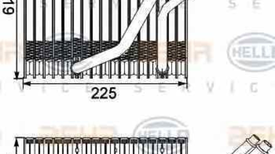 Evaporator / Vaporizator aer conditionat SKODA OCTAVIA Combi 1U5 HELLA 8FV 351 210-541