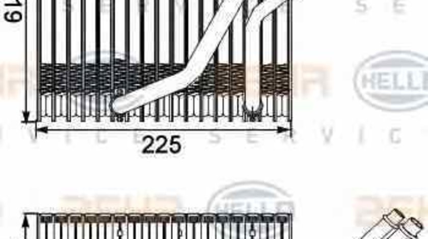 Evaporator / Vaporizator aer conditionat VW GOLF IV 1J1 HELLA 8FV 351 210-541