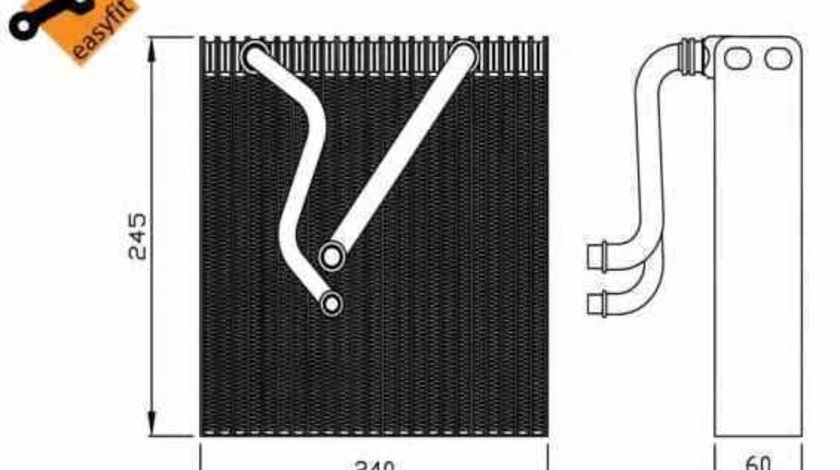 Evaporator / Vaporizator aer conditionat VW TOURAN 1T1 1T2 NRF 36109