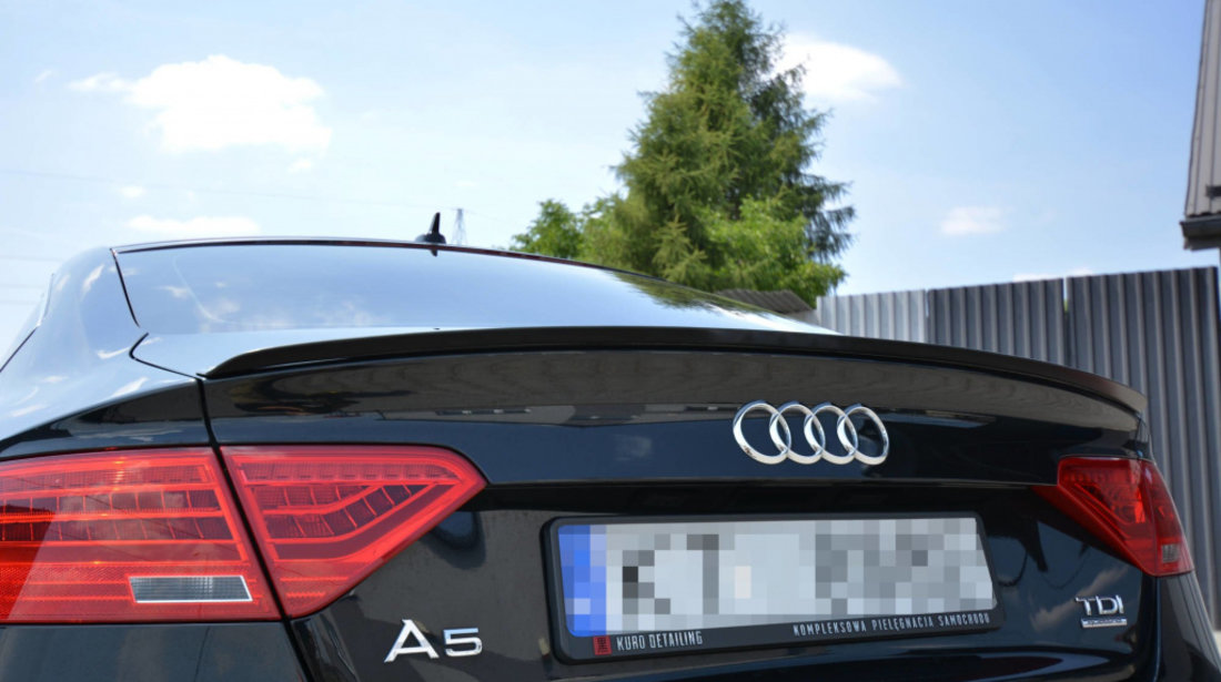 Extensie Eleron AUDI A5 SPORTBACK S-LINE MK1. FACELIFT (8T) AU-A5-1F-S line-SB-CAP1T