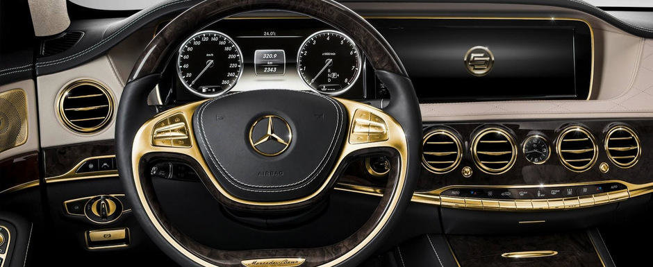 Extravaganta sau prost gust? Mercedes S-Class cu accesorii din aur de 24 karate