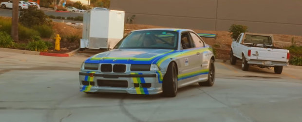 Face BURNOUT la comanda, chiar si in mers. Acest BMW M3 cu 800 CP este de fapt...full-electric