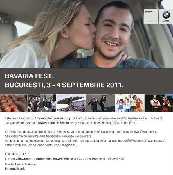 Fani BMW, adunarea! Bavaria Fest 2011, 3-4 septembrie la Bucuresti Fani BMW, adunarea! Bavaria Fest 2011, 3-4 septembrie la Bucuresti