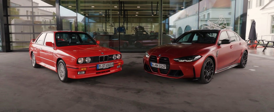 Fanii BMW plang, cel mai probabil, in hohote. Cum arata noul M3 in comparatie cu modelul original