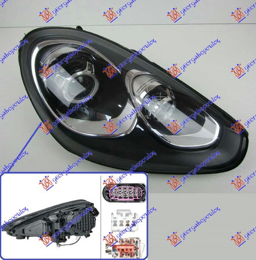 Far Bi Xenon - Porsche Cayenne 2012 , 95863117631