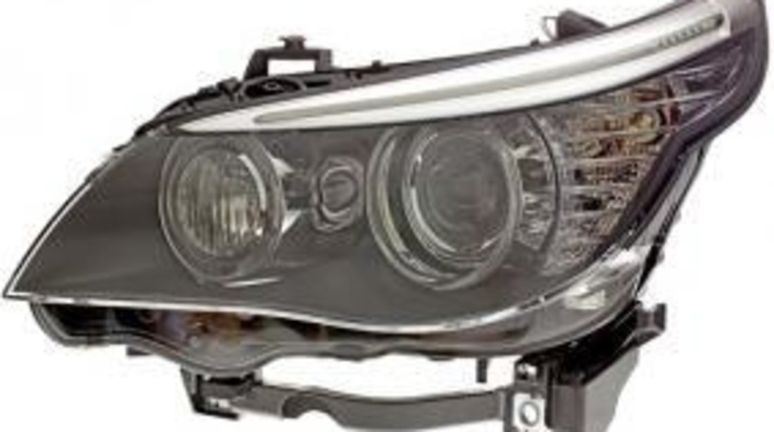 Far bixenon dreapta BMW Seria 5 E60/61 03/10 cu lumini de semnalizare HEL