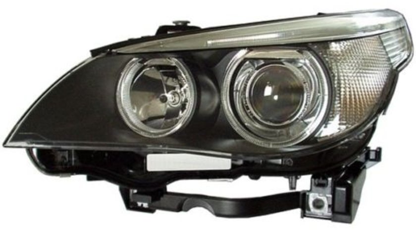 Far bixenon dreapta BMW Seria 5 E60/61 03/10 cu lumini de semnalizare HEL