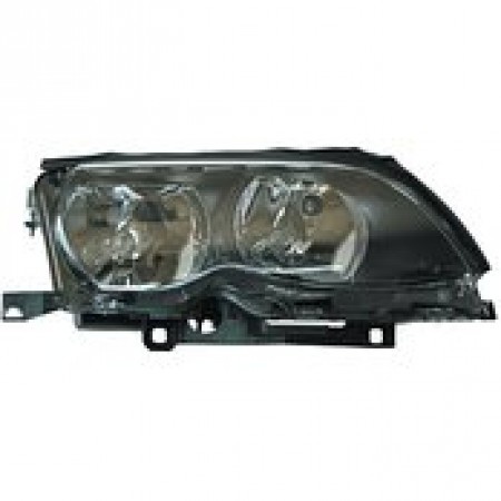 Far cu rama titanium dreapta BMW Seria 3 E46 Sedan 02/05