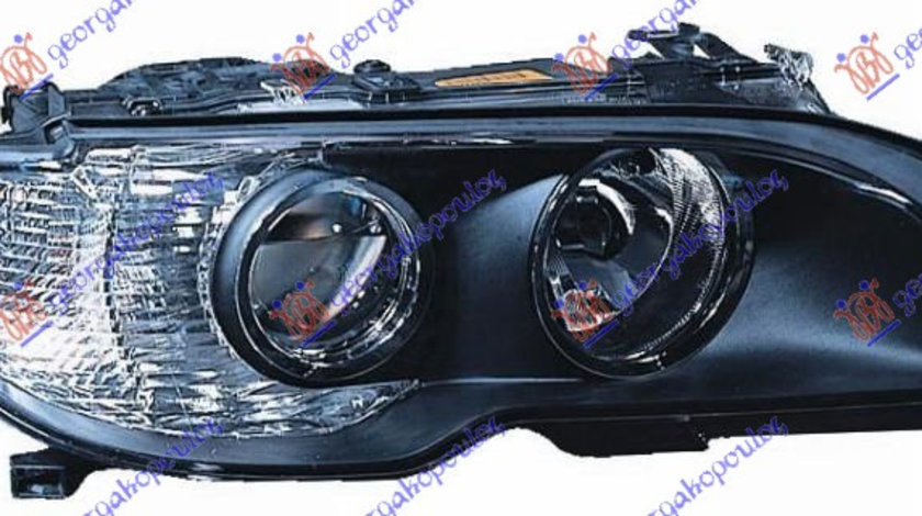 Far Cu Xenon Dreapta (Semnal Negru-Alb) BMW E46 2003-2006