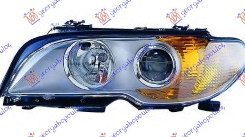 Far Cu Xenon Stanga (Semnal Titanium-Galben) BMW E46 2003-2006