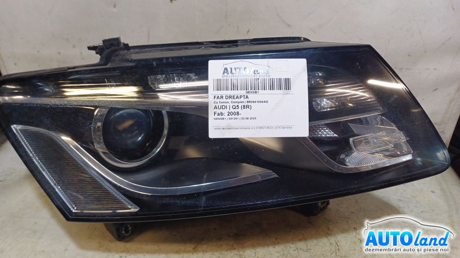 Far Dreapta 8r0941004ag Cu Xenon, Complet Audi Q5 8R 2008