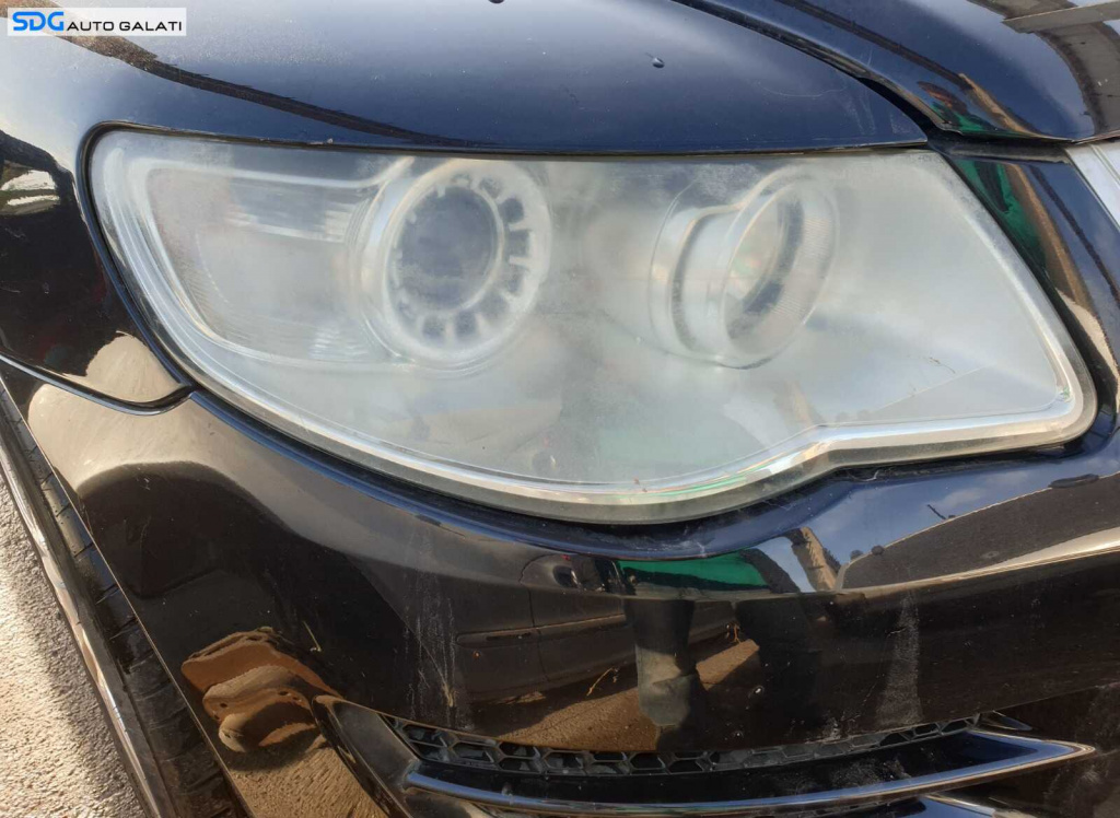 Far Dreapta cu Lupa FARA Xenon Volkswagen Touareg FL Facelift 2007 - 2010 [C9679]