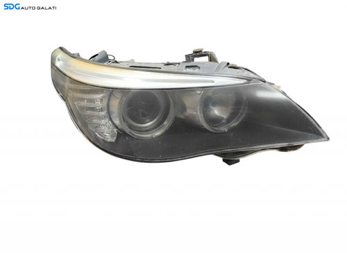 Far Dreapta cu Lupa si Xenon BMW Seria 5 E60 E61 LCI Facelift FL 2003 - 2010 Cod 1LL009449-04 (Xenon...