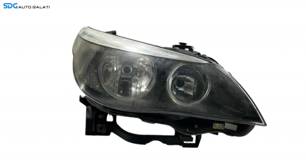 Far Dreapta Cu Lupa Xenon Aftermarket BMW Seria 5 E60 E61 LCI FL Facelift 2007 - 2010 Cod 158 722-00/01 [L5783]