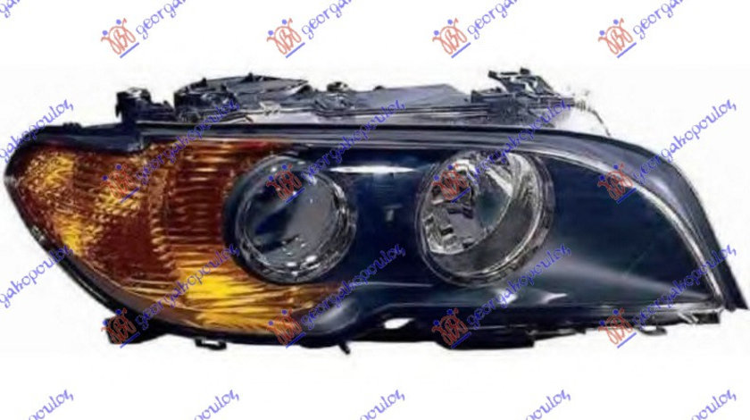 Far Dreapta Cu Xenon Semnal Negru-Galben BMW E46 2003-2006