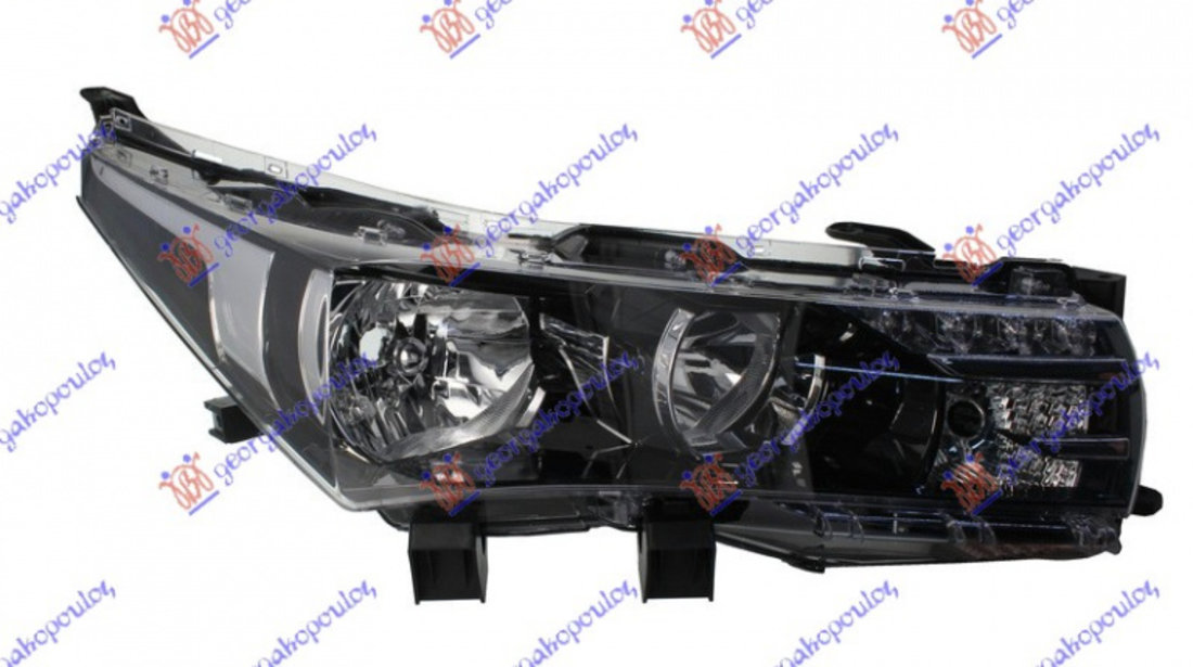 Far Dreapta Electric Negru Cu Led Toyota Corolla Sedan E 15 2013-2014-2015-2016