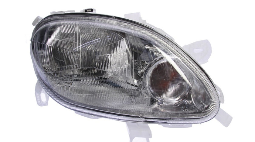 Far dreapta (H4, electric, cu motoras, fundal argintiu) SMART FORTWO 1998-2004