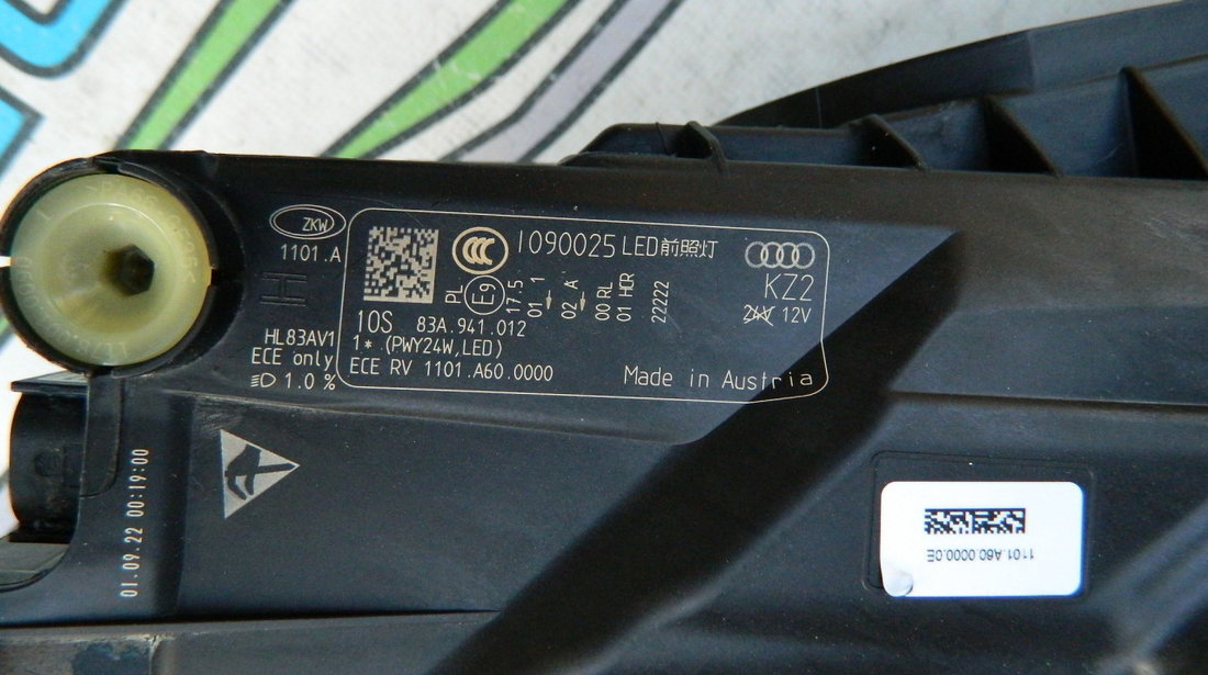 Far dreapta LED Audi Q3 model 2019-2023 cod 83A941012