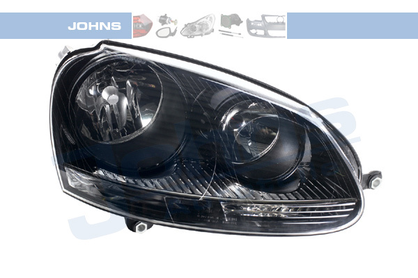 Far Electric Cu Motor H7/H7 Negru Dreapta VW Golf 5/V GTi 2004 2005 | 2006 2007 | 2008