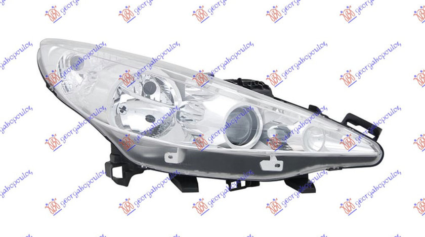 Far Electric Cu Proiector Dreapta Peugeot 207 An 2006 2007 2008 2009 2010 2011 2012 2013 2014