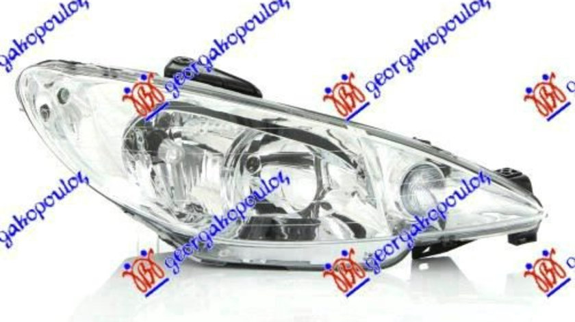 Far Electric Dreapta Peugeot 206 An 1998 1999 2000 2001 2002 2003 2004 2005 2006 2007 2008 2009